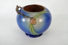 Roseville Pottery Pinecone Blue 6" tall x 8" wide Vase 261-6 Hard to Find !
