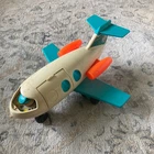 Vintage 1970-1972 Fisher Price Little People Toy Jet Airplane Plane w/Pilot USA