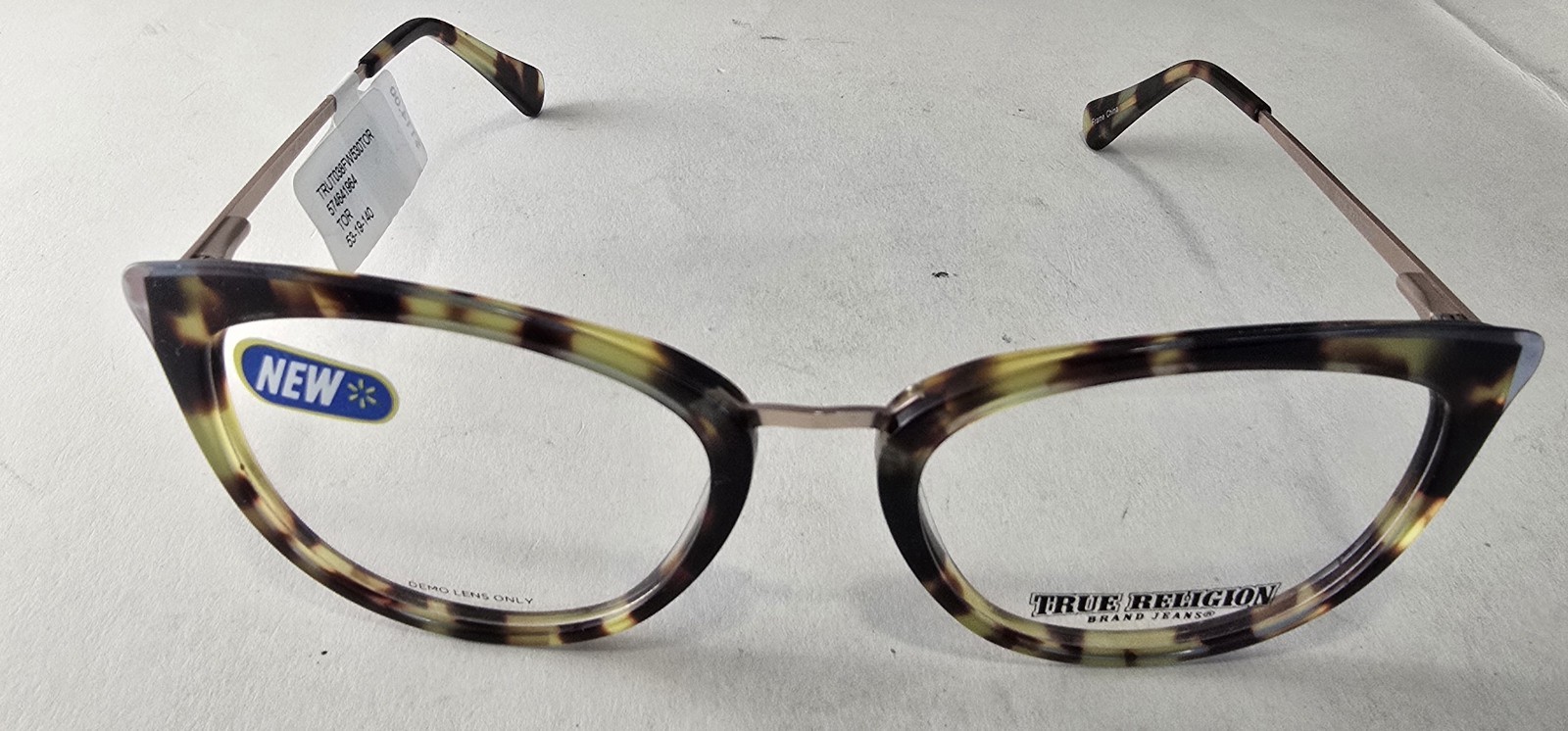 True Religion Trut038 Tor Eyeglasses Frame Size 53 - 19 - 140  Tortoise 