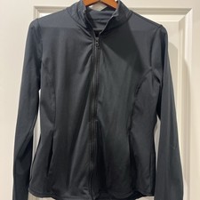 Black Women s Athletic Jacket With Pockets Size L