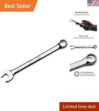 High Torque 7/8-Inch Chrome Vanadium Combination Wrench in Polished Finish