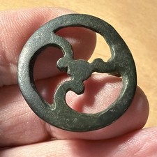 Romano- Celtic Triskele Open work Bronze Brooch. Please Read Description. LA332