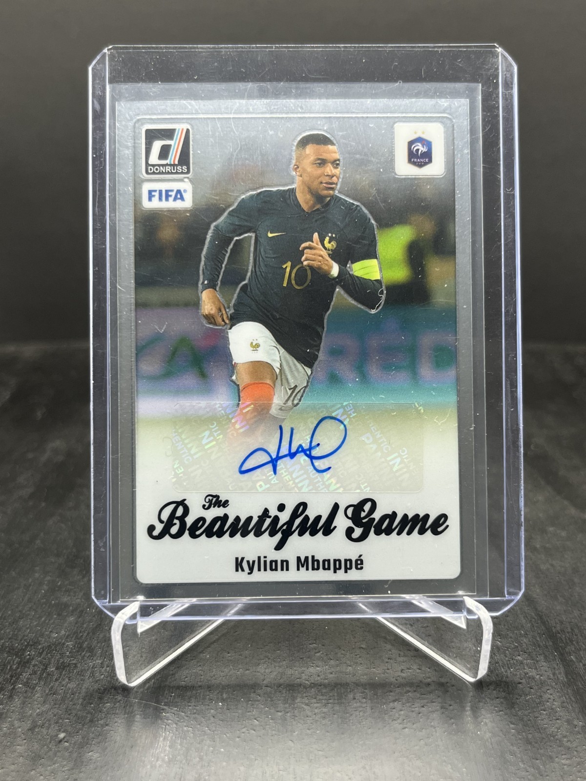 2023-24 Donruss Kylian Mbappe - France The Beautiful Game Autograph Auto #BG-KM