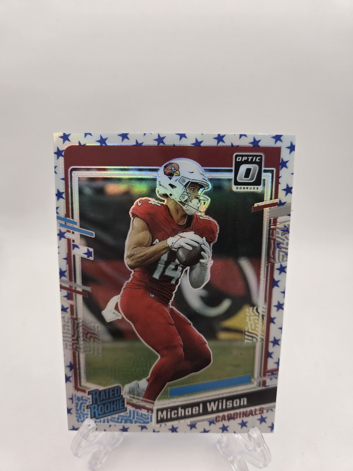 2023 Panini Donruss Optic - Rated Rookie Michael Wilson #204 Stars Prizm (RC)