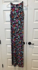 UV LINE PRINTED MAXI DRESS For Dudu Bertholini Size Medium