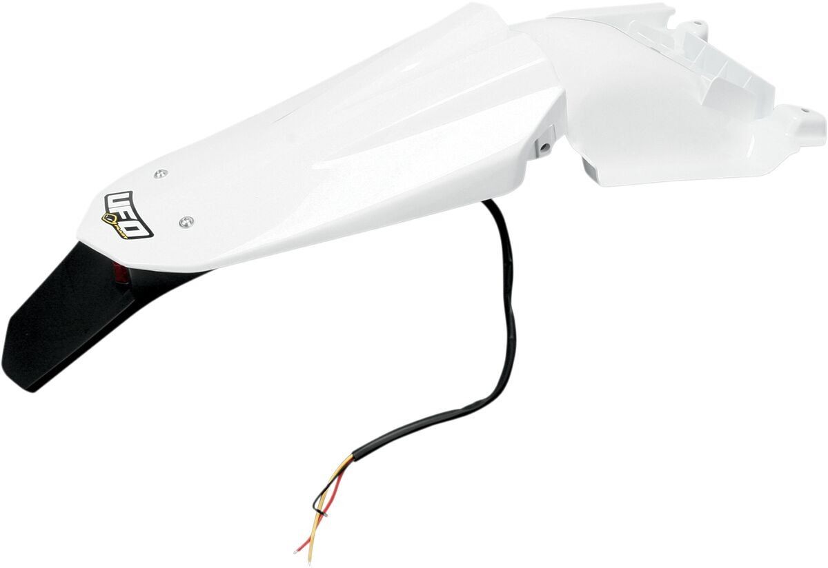 UFO Enduro Rear Fender W/ Led-Light For Husqvarna Te/Tc 08-13 White Hu03333-041