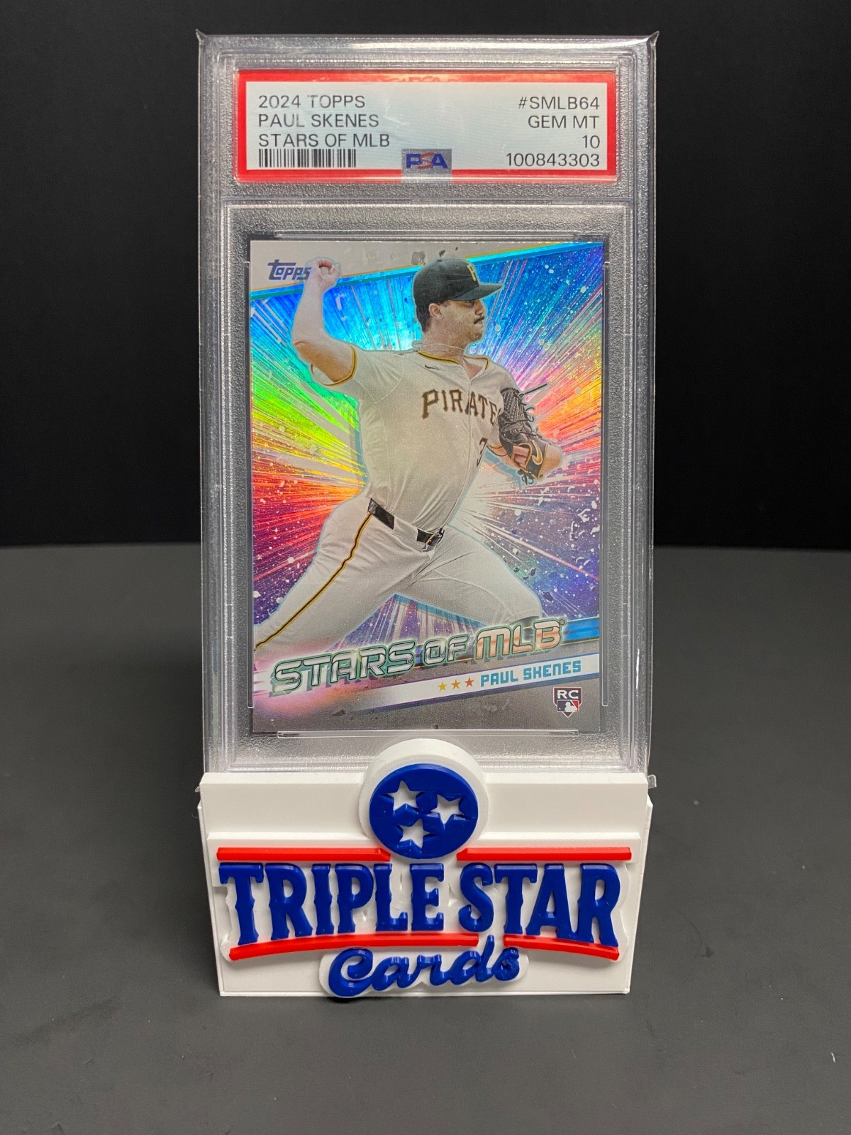 2024 TOPPS PAUL SKENES #SMLB64 STARS OF MLB PAUL SKENES PSA 10 RC