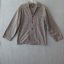 Togo Shirt Mens Small Multicolor Plaid Long Sleeve Button Loungewear Shirt