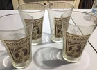Coca Cola Drinking Glasses Lot Of 4 Vintage Design From Turn Of Century