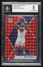 2019-20 Panini Mosaic Rookies Red Prizm Eric Paschall #250 BGS 8 n1u