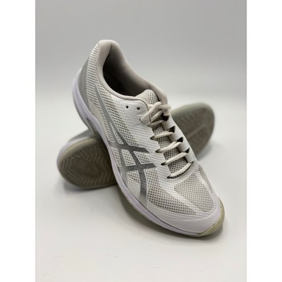 Asics Court Speed FF White Silver Tennis Shoes Mens 10.5 1041A092 Low Top