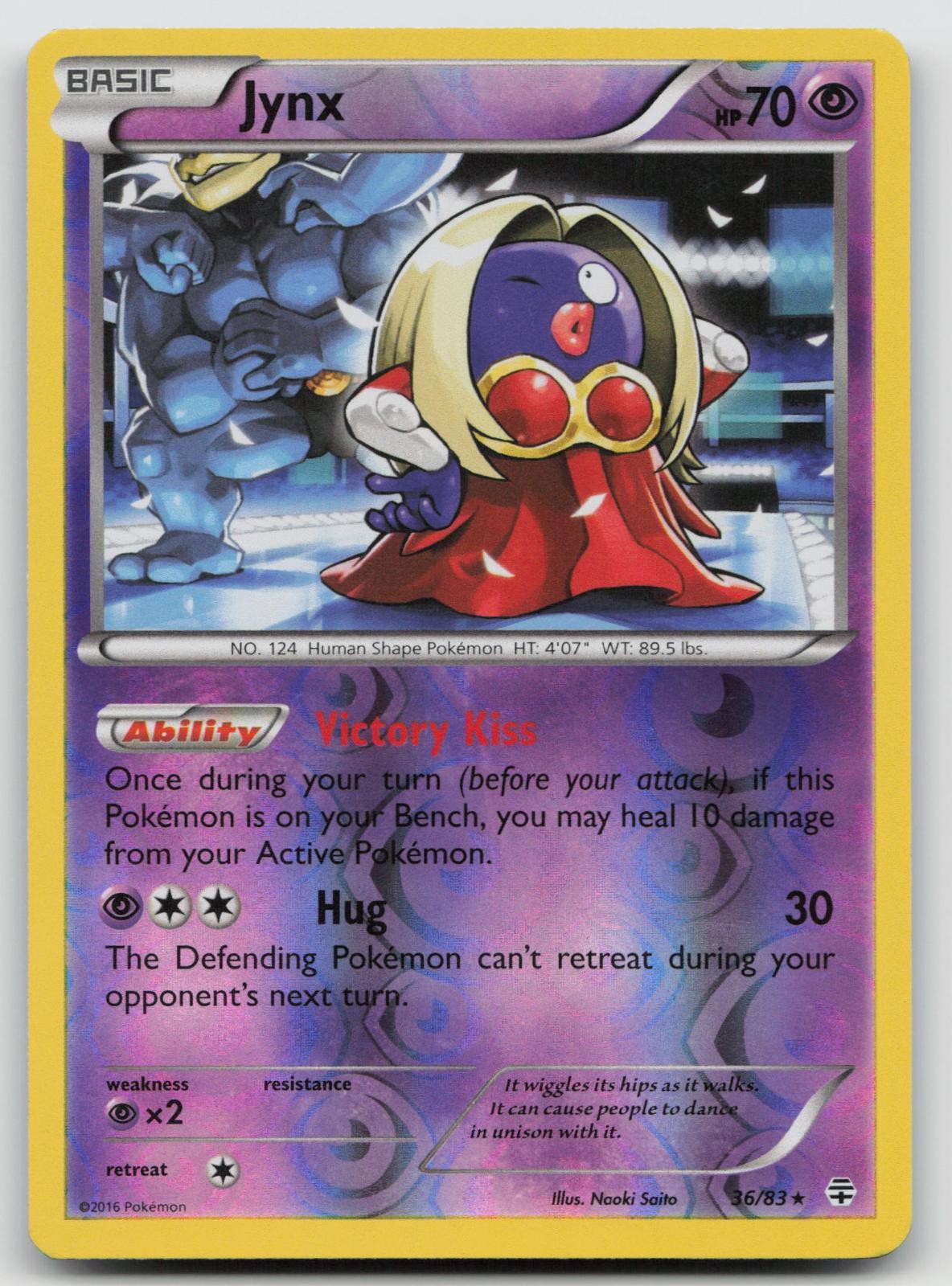 Jynx 36/83 Reverse Holo Generations Pokemon LP