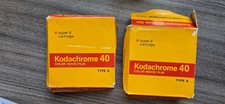LOT OF 2 Kodak Kodachrome 40 Color Movie Film Type A Super 8 Cartridge