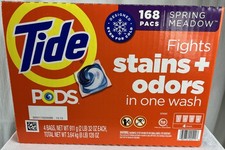 Tide PODS 3-in-1 Laundry Detergent Pacs Spring Meadow, 168 ct. Free shipping