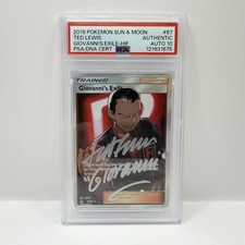 Ted Lewis Signed Autograph - Giovanni’s Exile 67/68 1st Ed Pokemon Card - PSA 10