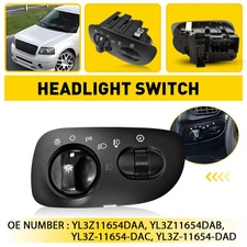 Front Headlight Light Fog Switch Control Button For Ford 2002 F-150 2001-2003