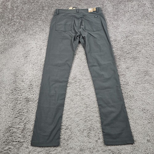 Prana Pants Mens 32 Gray Tapered Leg Slim Fit Hiking Stretch Outdoors Brion II - Picture 8 of 17