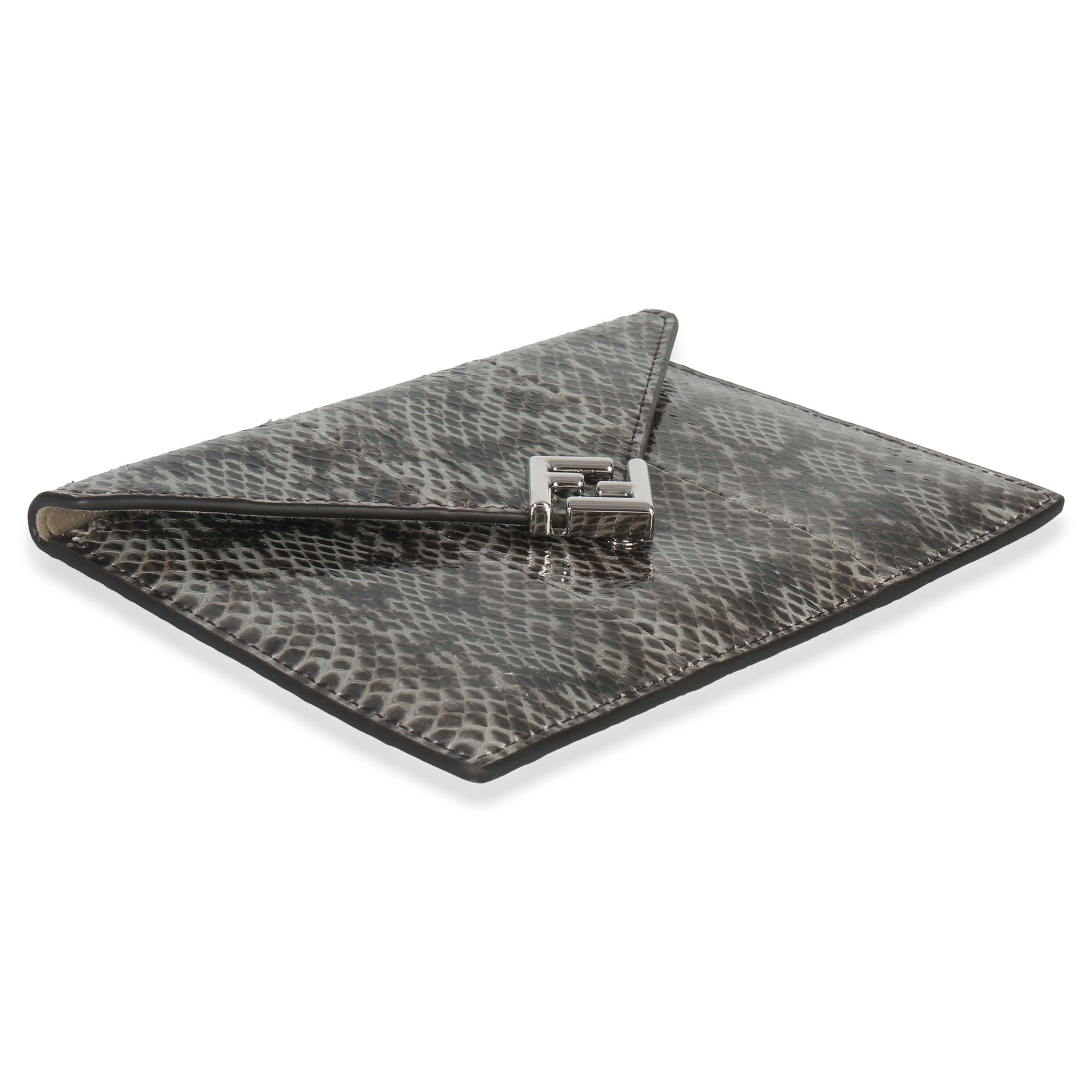 Fendi Multicolor Python FF Small Busta Pouch - image 7