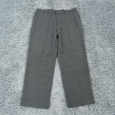 Levi's Action Slacks Mens 38x30 Gray Dacron Polyester Straight Flat Front Y2K