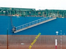 Photo 6x4 Burgia passing Port Glasgow A workman attends to a rope ladder  c2016