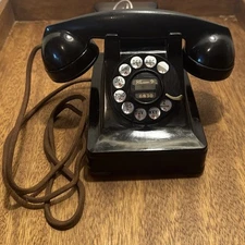 Western Electric Bell System 302 Lucy Desk Rotary Telephone 1940s - Tested Works