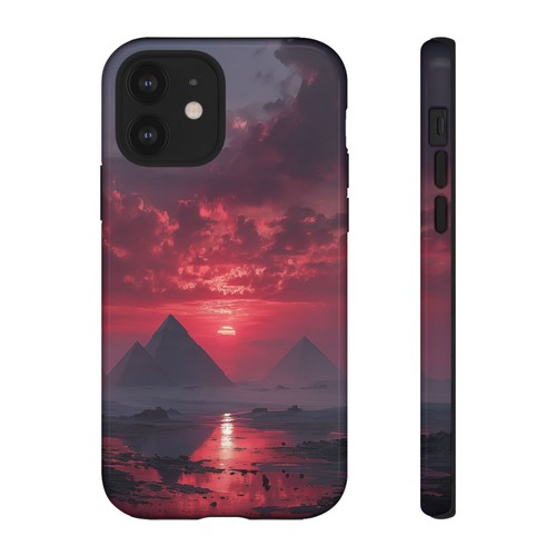 Egypt Pyramids Blood Red Sky Phone Case for iPhone, Samsung Galaxy, Pixel - 第 111/239 張圖片