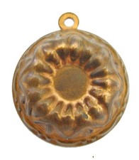 Kupfer alte Backform Puddingform toll für Puppenküche Ø ca. 5,5 cm (58)