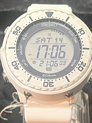 Seiko Prospex LOWERCASE SBEP011 Solar Quartz Pure White Diver Case 49.5mm GMT