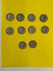 Mercury Dimes Lot Of 10 90% Silver Various Dates & Mints #1