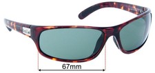 SFx Replacement Sunglass Lenses fits Bolle Anaconda 11672 - 67mm Wide