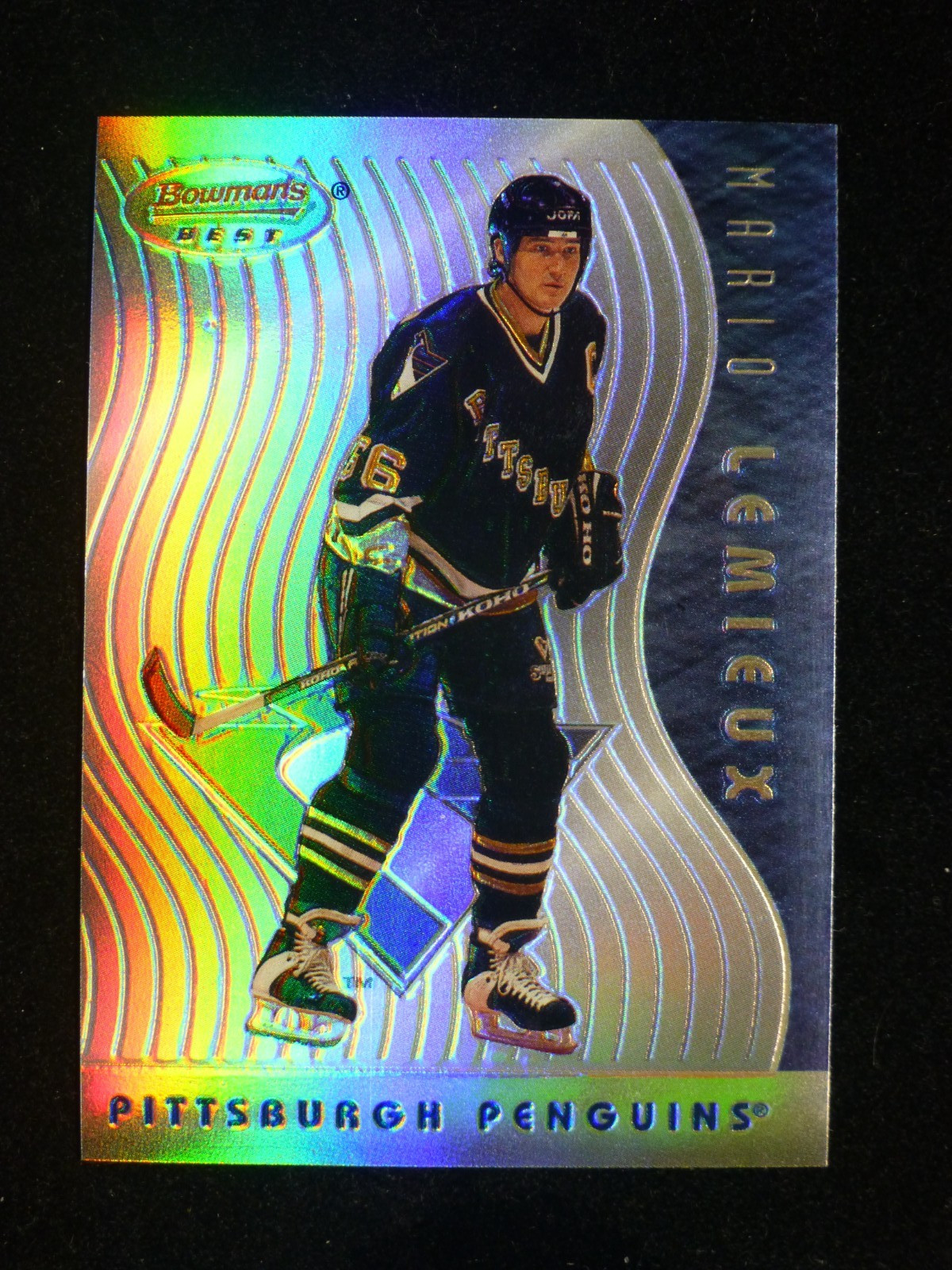 1995-96 Bowman's Best #10 Mario Lemieux Refractor