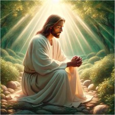 Jesus Praying Diamond Painting Kits for Adults, Diamond Art Kits for Beginners,