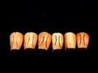 Lot Of 6 Hand Crafted Human Skull Skeleton Shaped Beads #02182602R — photo 4