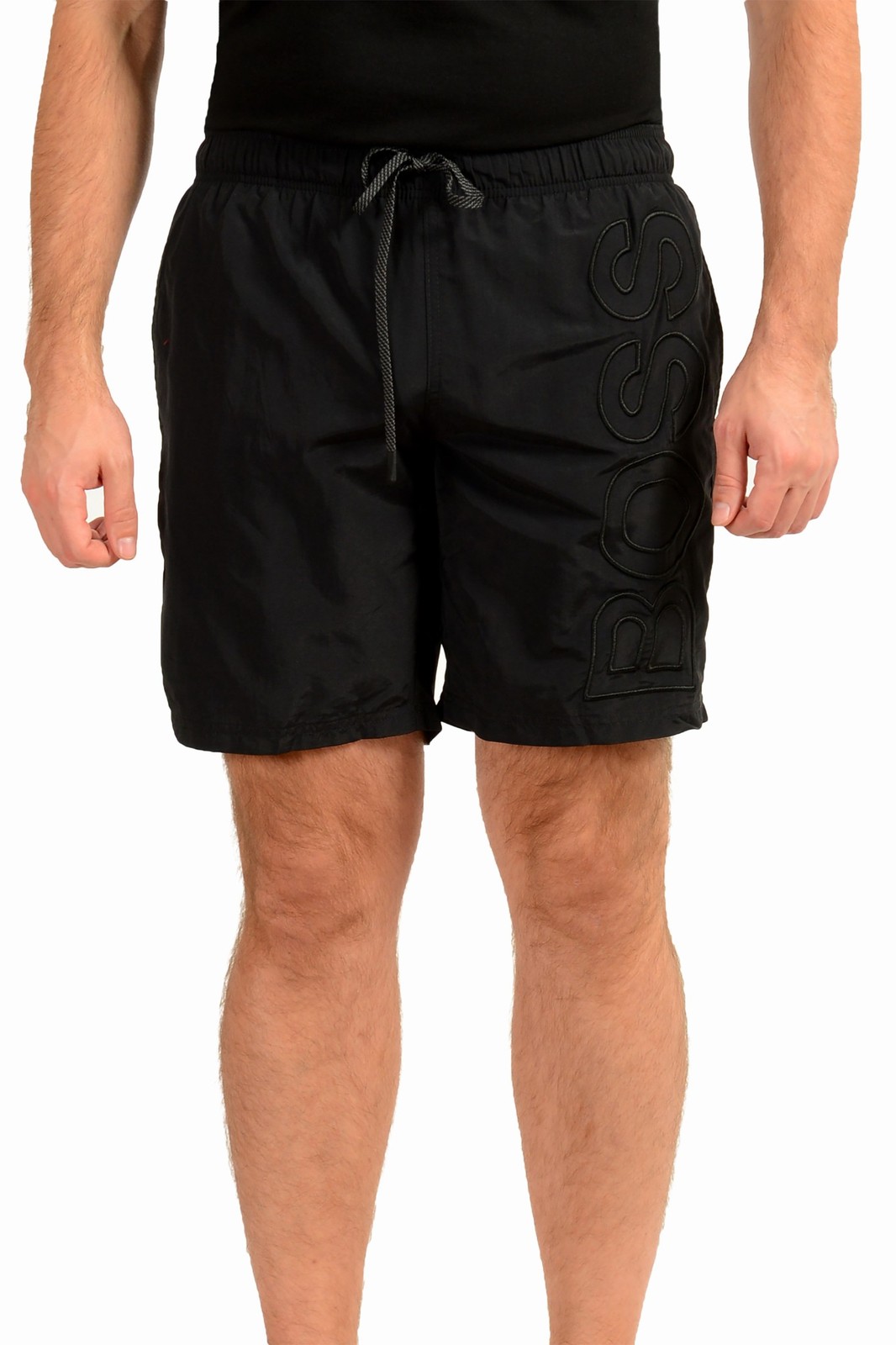 Мужские плавательные шорты Hugo Boss с принтом черного кита и логотипом US S IT 48 10390₽