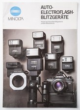 Broschüre Minolta Auto-Electroflash-Blitzgeräte PX-Blitzgeräte Zeitschrift