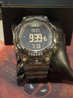 New Invicta Men's 49043 Racing Burnout Chrono Digital Brown Rubber Strap Watch