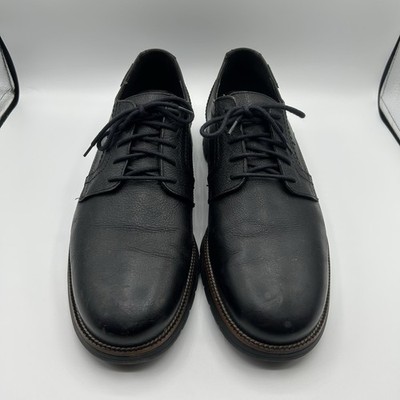 Mephisto Goodyear Welt Black Leather Walking Shoes Men's US 11.5