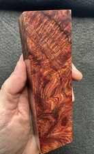 Cocobolo BURL! Extremely rare! pen blank, or knife handle block. USA!