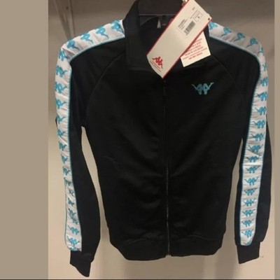 NWT Kappa Authentic Babau Track Jacket Black Men's Activewear Sizes M L