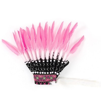 Indian Headwear Indian Feather Headdress for Party Performance Festival