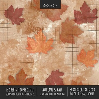 Crafty As Ever | Autumn Fall Scrapbook Paper Pad 8x8 Decorative Scrapbooking...