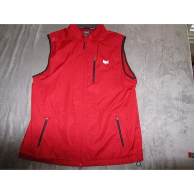 Everlast EverWarm Mens XL Red Zip Athletic Vest Sleeveless Jacket Mesh Lined