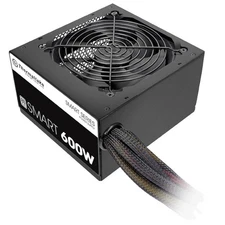 Thermaltake Smart Power Supply - 600W, 80 Plus, White, Active PFC, S/Cable