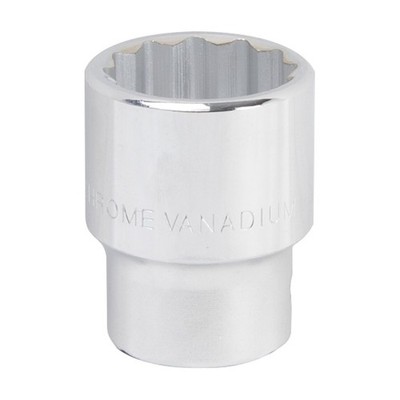 Vulcan MT-SM6032 Drive Socket, 32 mm Socket, 3/4 in Drive, 12-Point, Chrome Vana