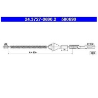 2X Handbremsseil Hinten FüR Ford Focus 1.0 1.5 1.6 2.0 11 Bis 20 ATE M1DH M2DA
