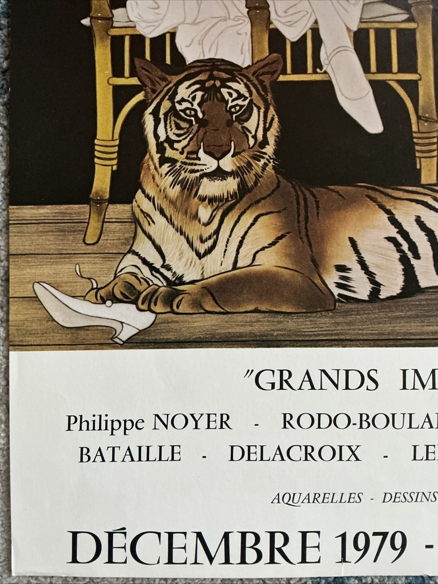 Phillipe Noyer 絵画 リトグラフ アーティスト 虎 タイガー 1979 VT. Philippe Noyer “The Tiger Exhibition Gallery Pierre