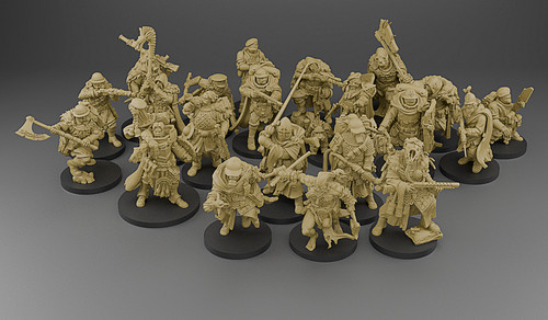 Gaelic Trenchers | 32mm | Trench | Print on Demand