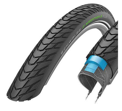 Reifen SCHWALBE MARATHON E PLUS 700x35 28''x1.4 DualGuard TwinSkins Addix E Rigide