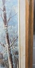 Vntg. Framed 17."×29.5" O/C Painting , ,  House Bridge  Winter  signed M. AHSON — photo 5