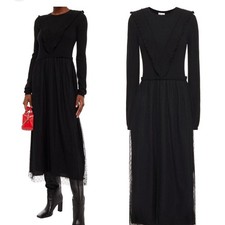 Excellent condition RED VALENTINO docking dress tulle long black